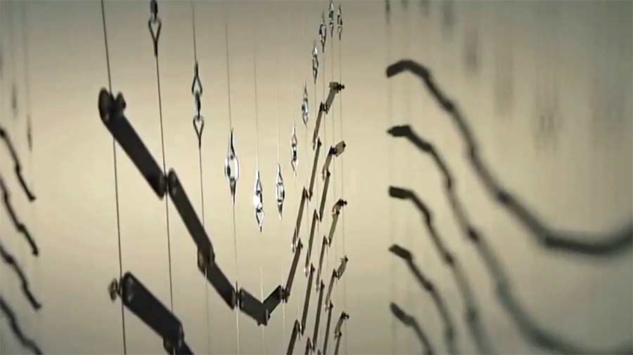 Reuben Margolin's 'Balance' kinetic sculpture.