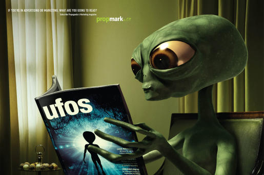 Aliens would surely read ‘ufos’ magazine…