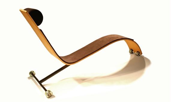 Alet Chair With Skateboard Wheels By Igland Design