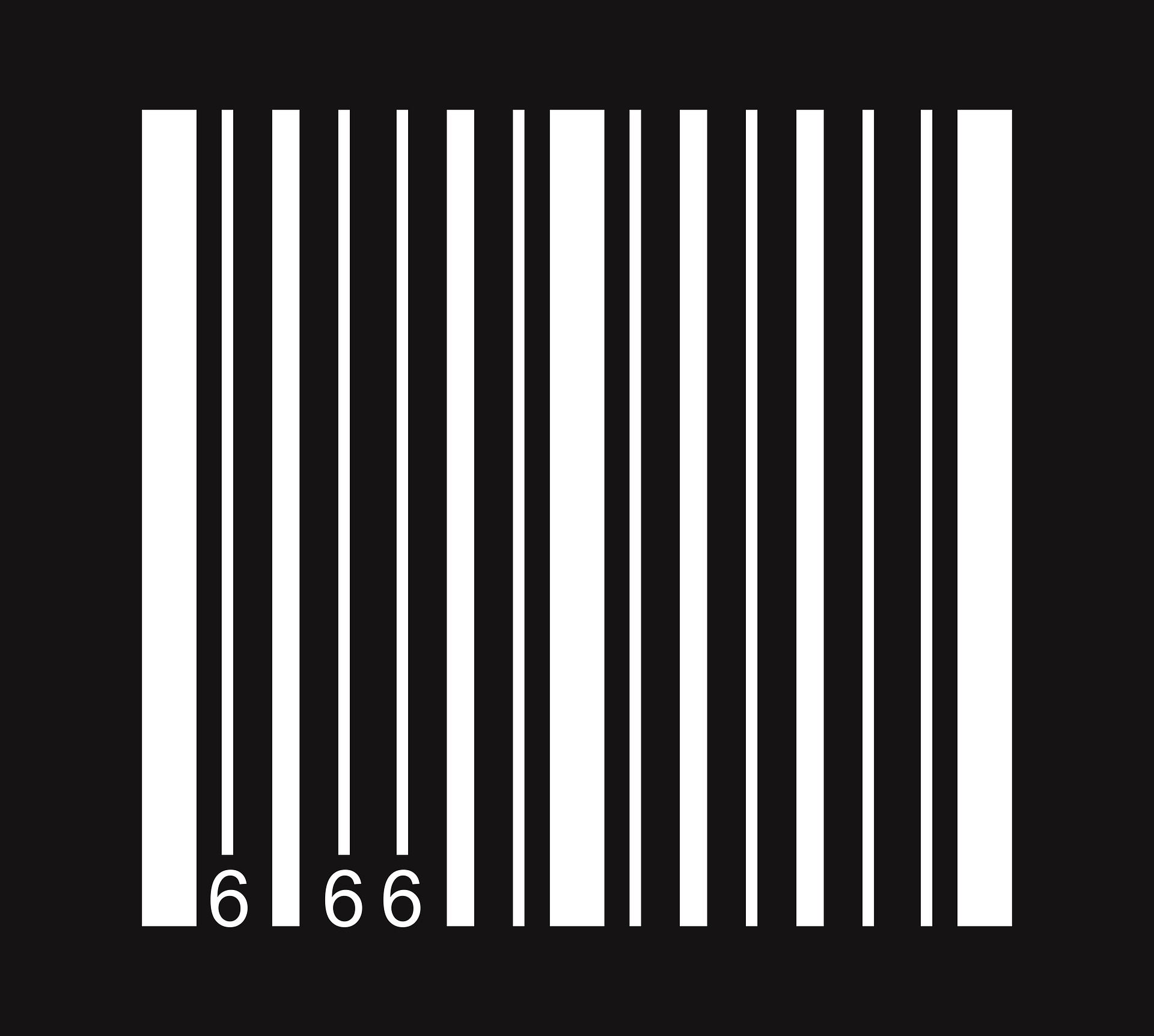 Number of the beast: 666 on barcode