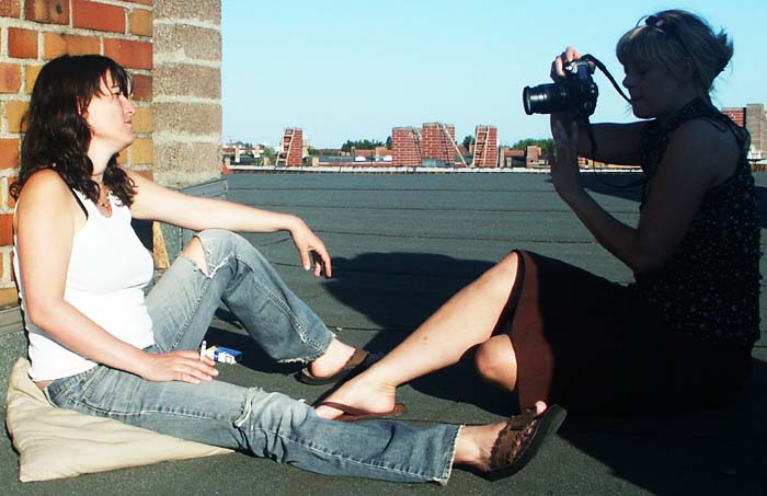 Model in Berlin: Photography session on rooftop