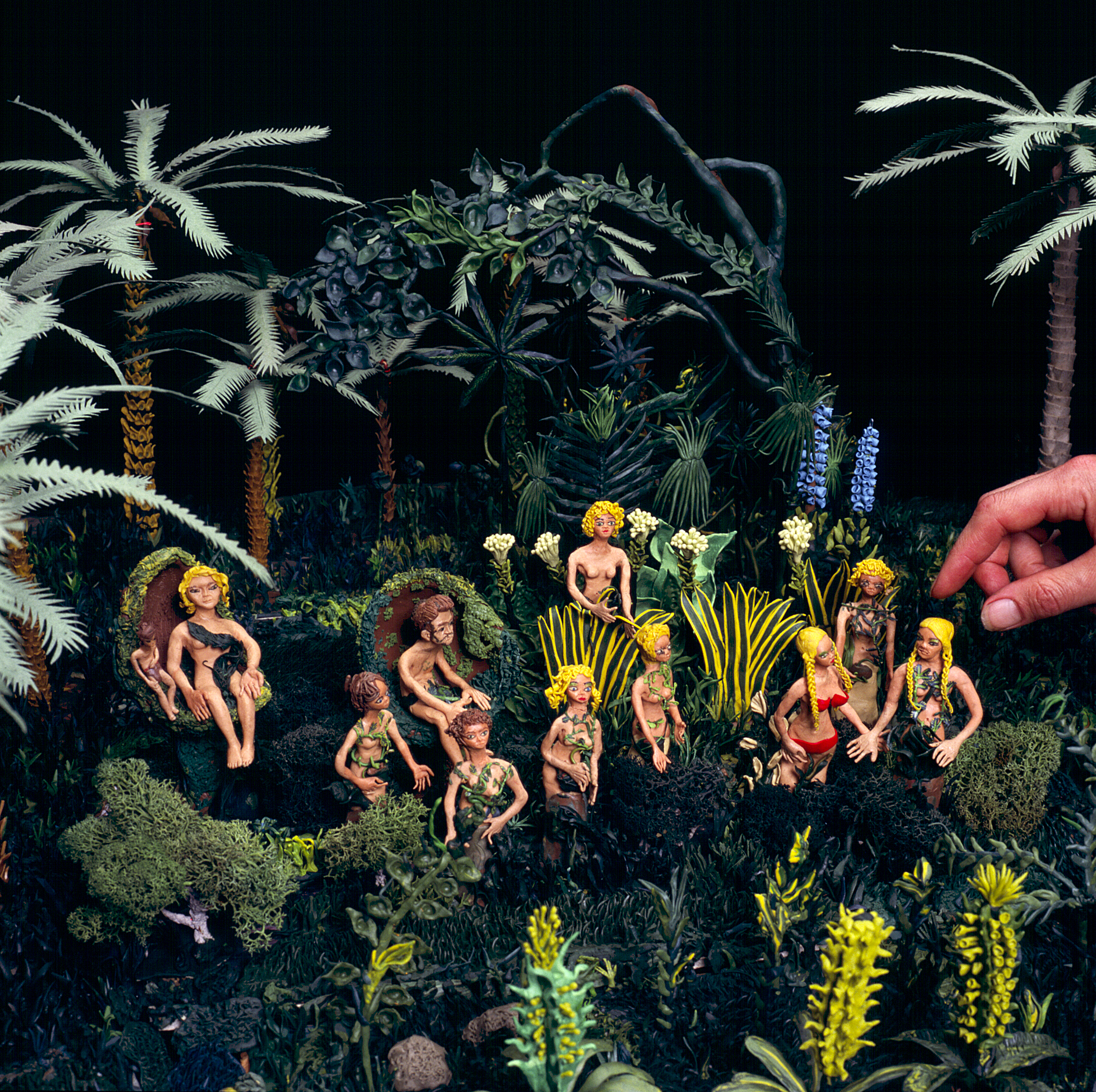 Bruce Brickford, Prometheus, Garden of Nymphs, Clay figures