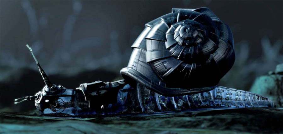 Electric snail from the short movie 458nm by Polynoid.