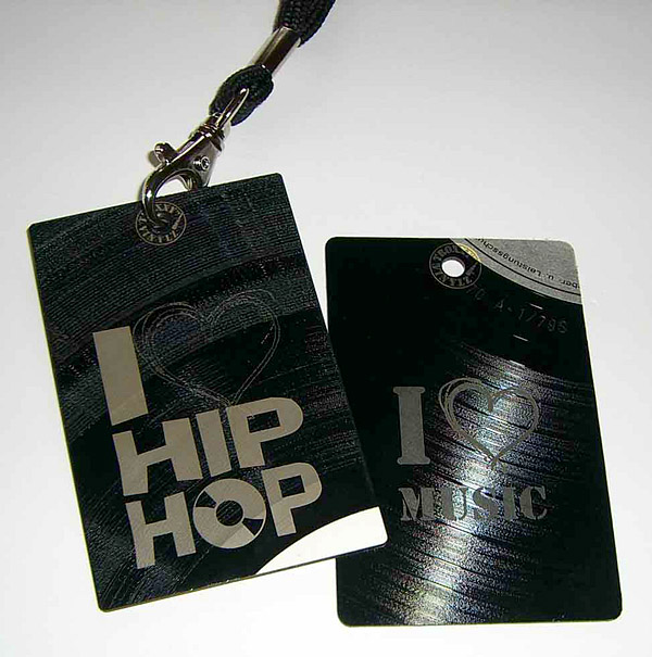 Vinyl business cards by Christian Troegele.