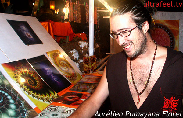 Aurélien Pumayana Floret: Mandala art @ night market in Goa (Photo: Ultrafeel)