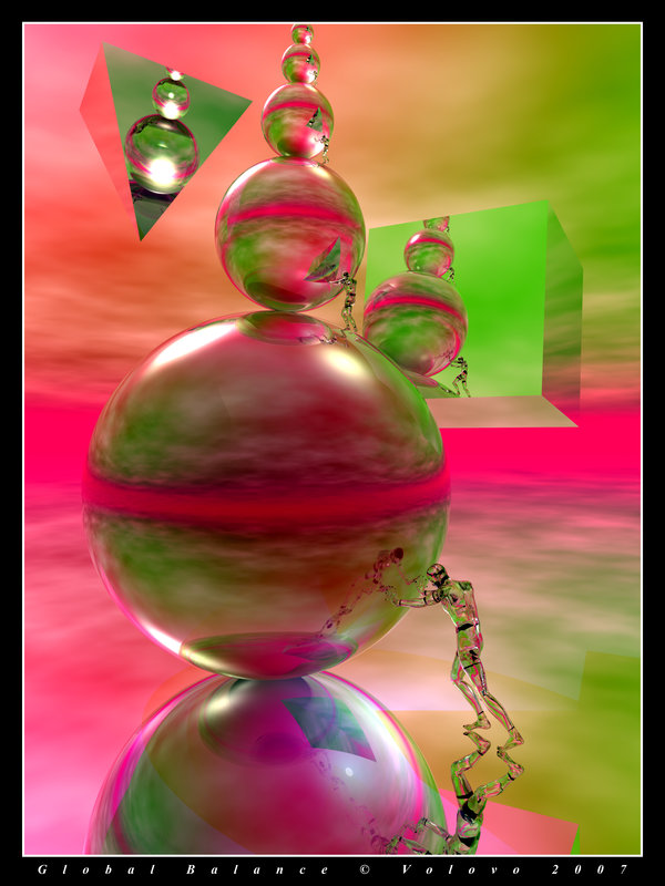Volovo's "Global Balance". Digital art. Volovo's "Global Balance". Digital art.
