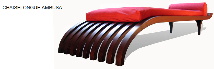 Couch 'Chaiselongue Ambusa' by Manolo Moebel.