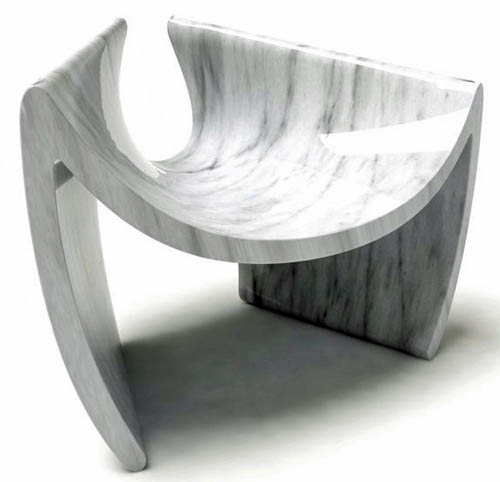 'Easy Lounge' marble chair by Tor Art.