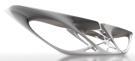 Mesa design table by Zaha Hadid.