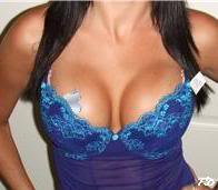Woman in blue lingerie. Woman in blue lingerie.