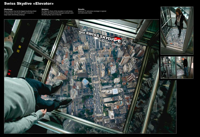 Swiss Skydive Elevator.