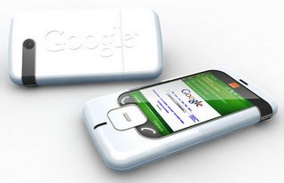 Google's concept phone "Gphone"