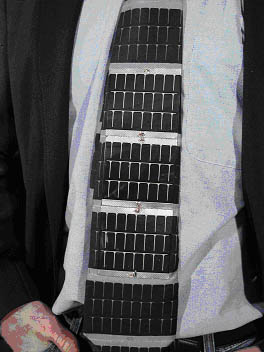 Hightech tie: Solar powered necktie by Iowa State University (ISU)