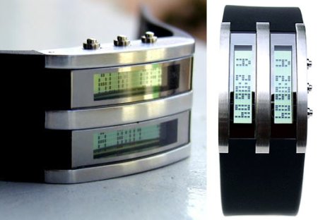 Dual-LCD watch by Thix. Design-uhr aus China.