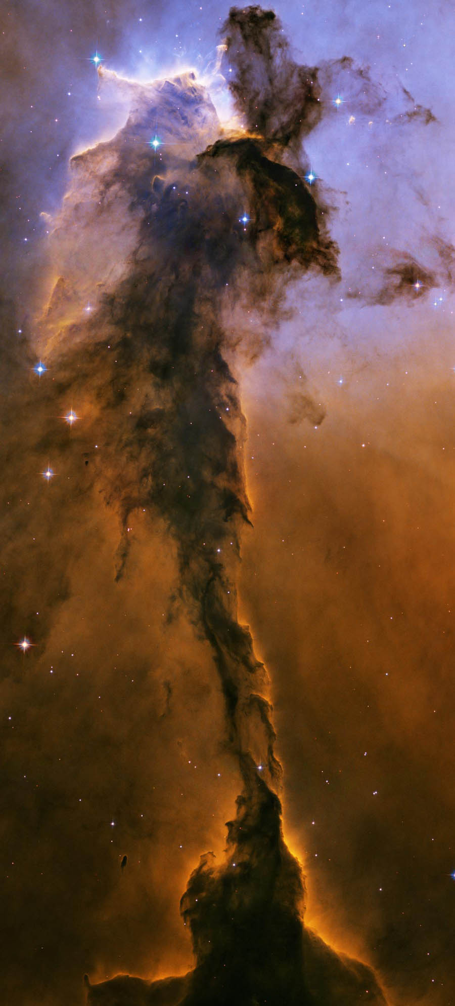 Eagle Nebula dust and gas galaxy.