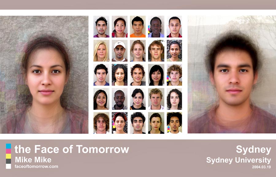 Average faces of Australia: University Sydney