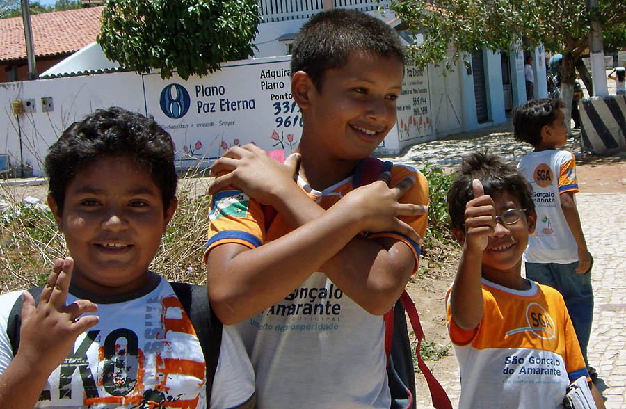 School kids in Brazil. School kids in Brazil.