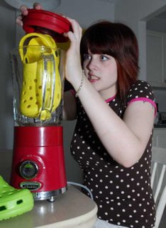 Put your ugly crocs sandals in a mixer...!