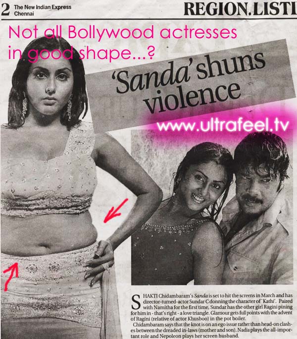 Indian Bollywood actresses: Not all are in good shape...