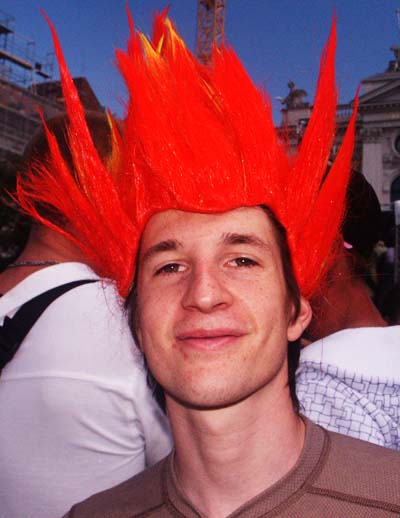 Streetparade 2008 - Boy with red hair.