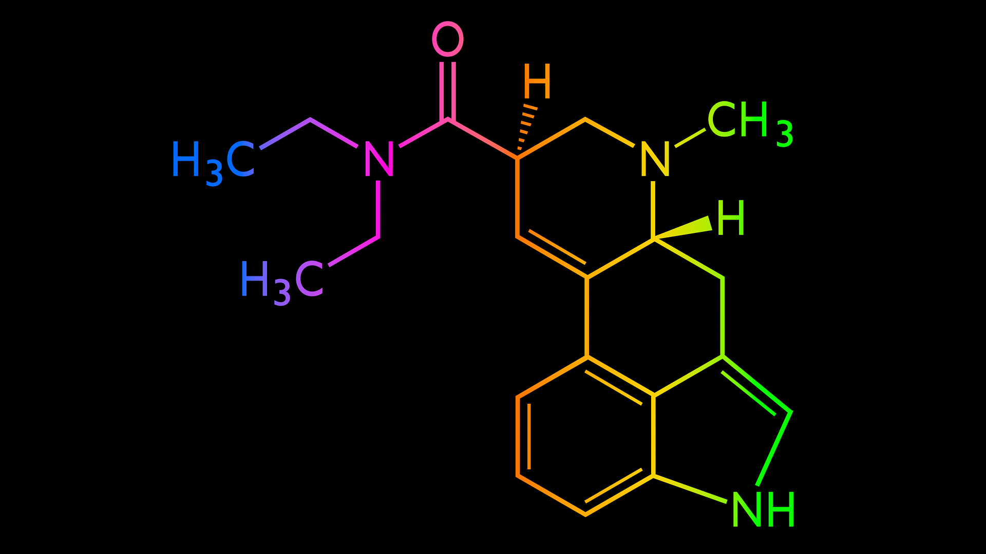 LSD structural chemical formula