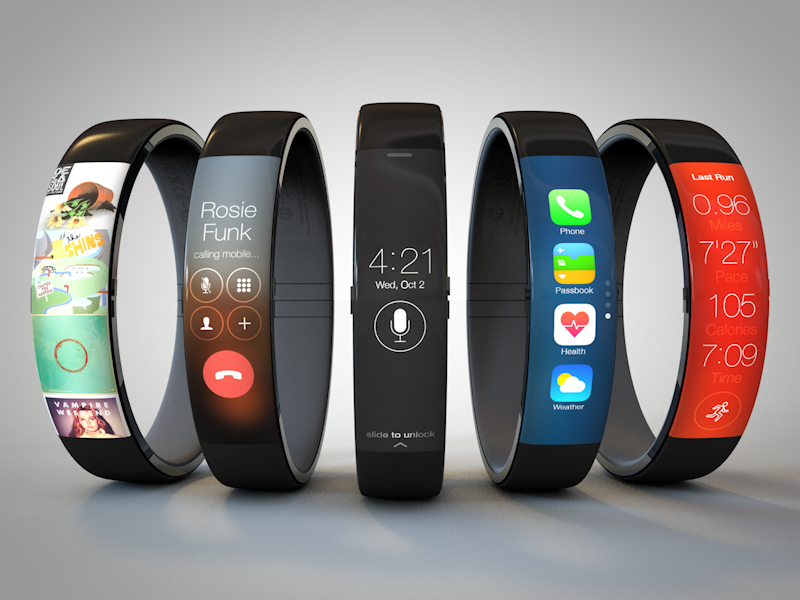Mobile phone concept: Armband, wrist, watch