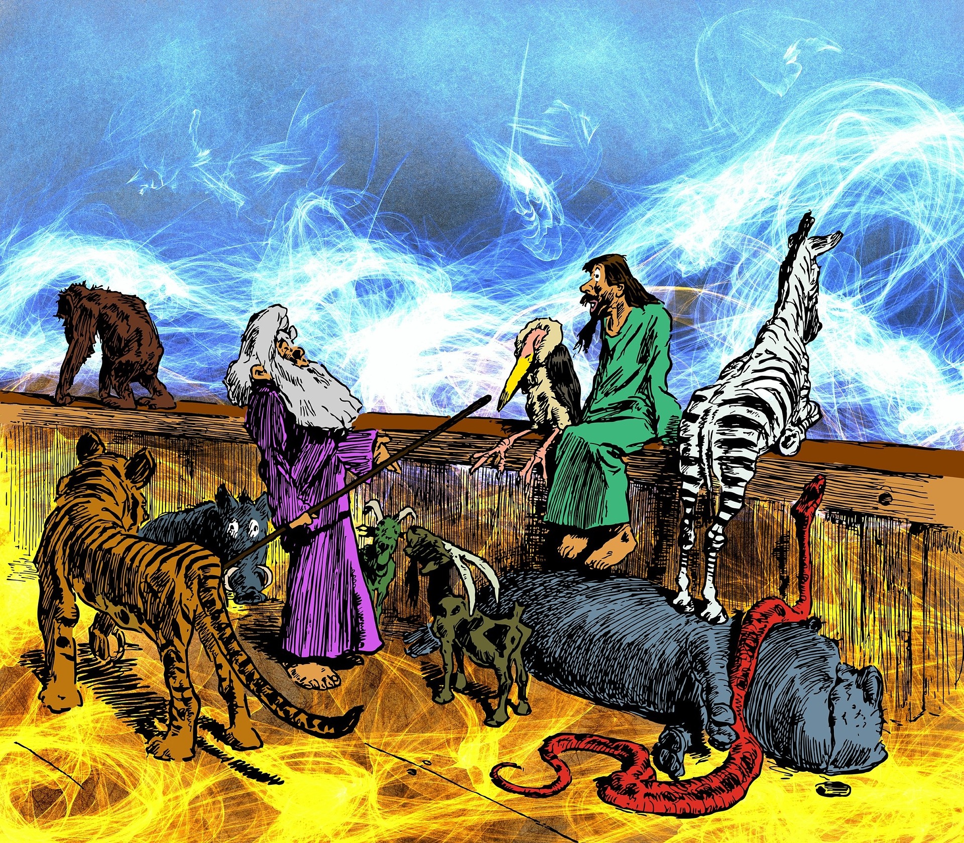 noah-ark-animals-zebra Noah's Ark - Arche Noah
