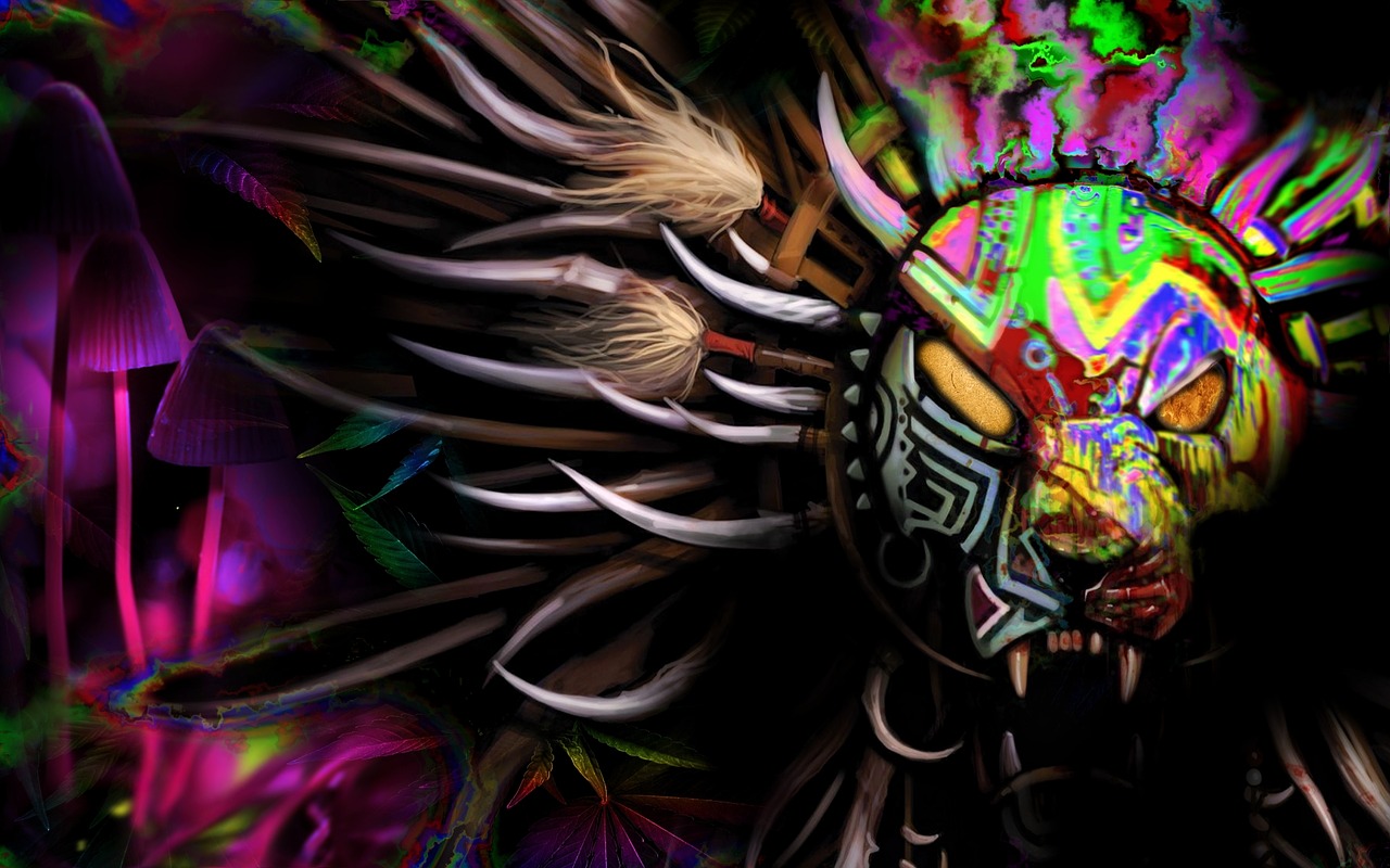 psychedelic-graphic-tiger Psychedelic tiger graphic