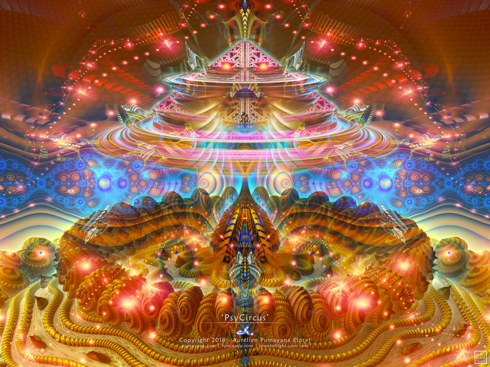 PsyCircus by Aurélien Pumayana Floret - Visionary psychedelic art