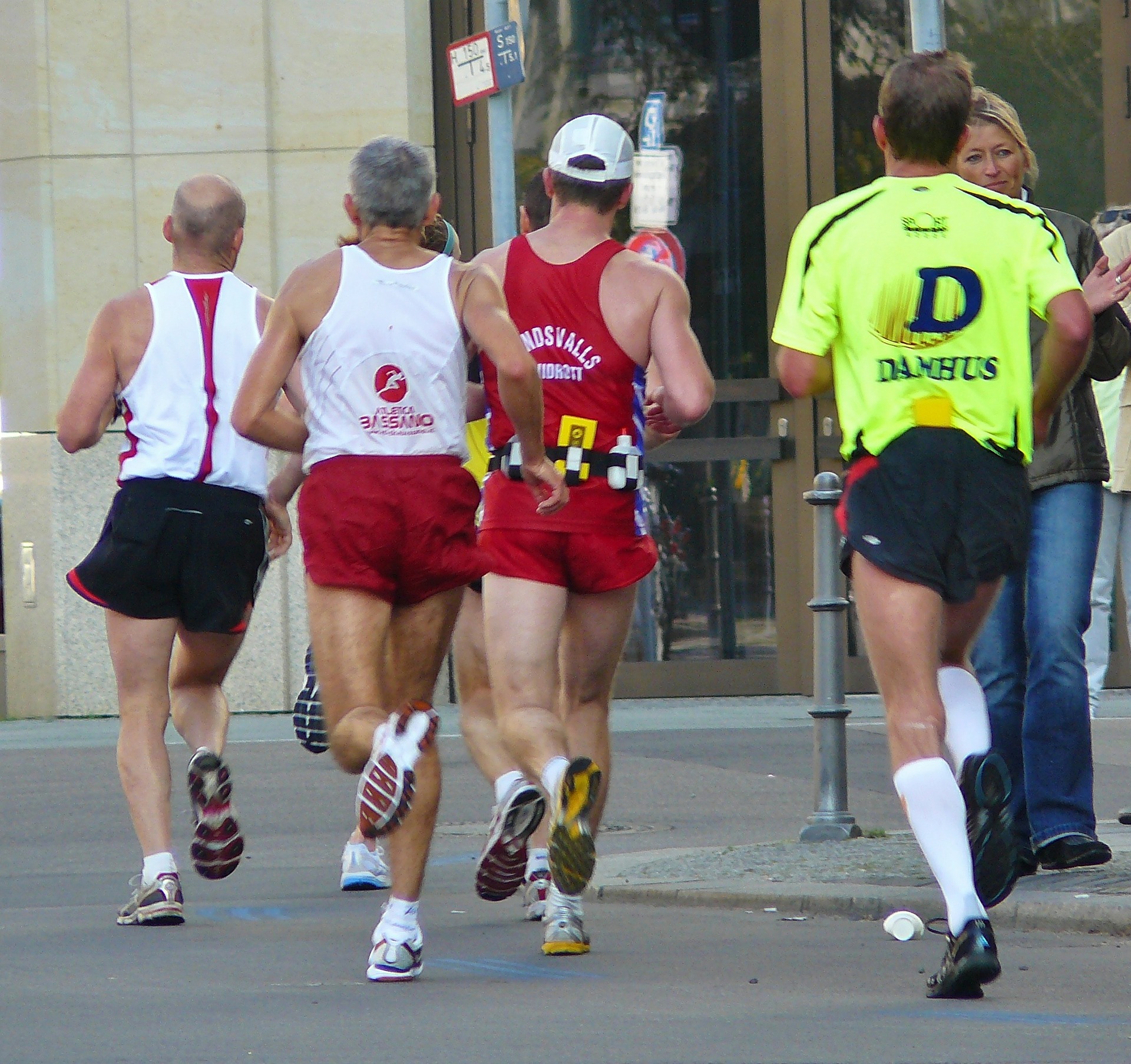 Joggers, runners, men