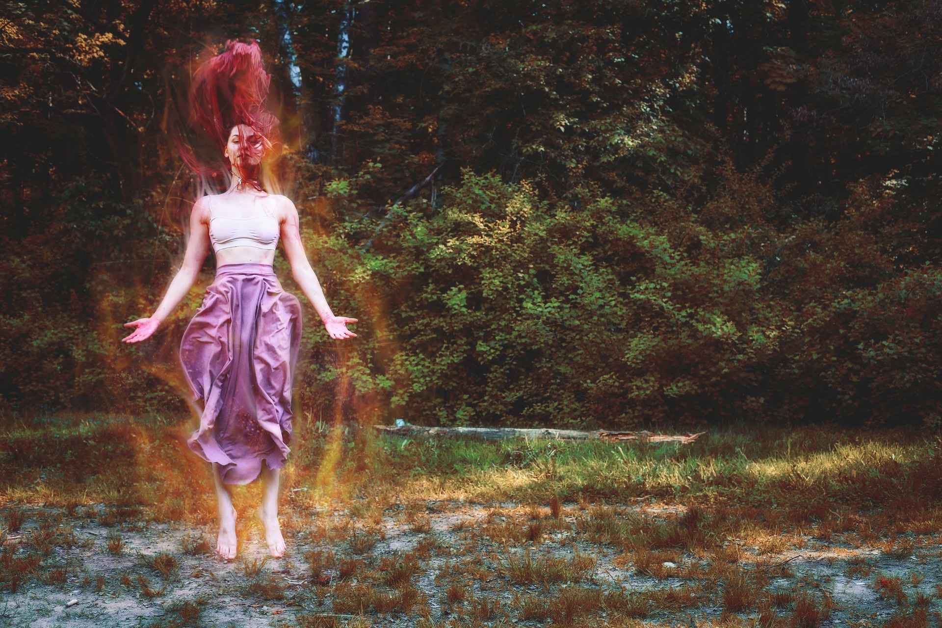 shamanic-witch-woman-dancing-nature-water-ecstasy-trance Shamanic woman witch in ecstatic dance over water in jungle