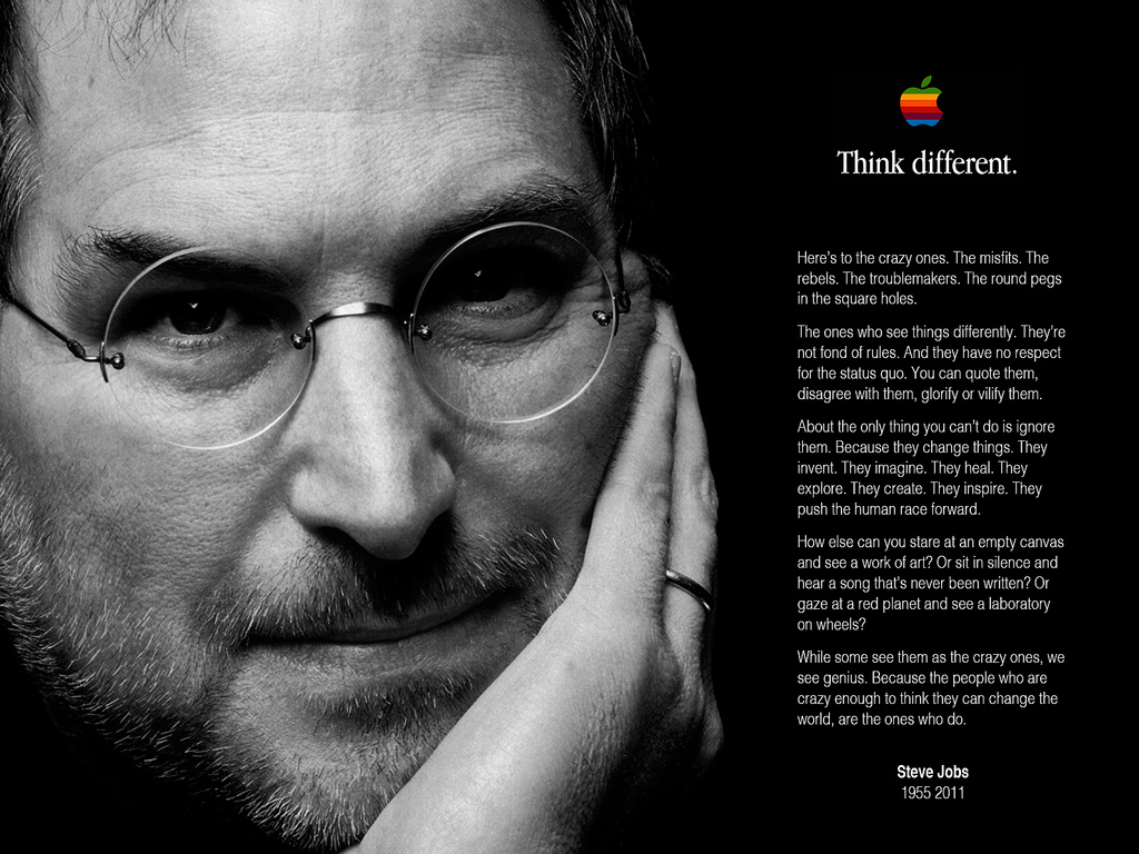 Steve Jobs: Crazy, Misfits, Rebel, Troublemaker - poem