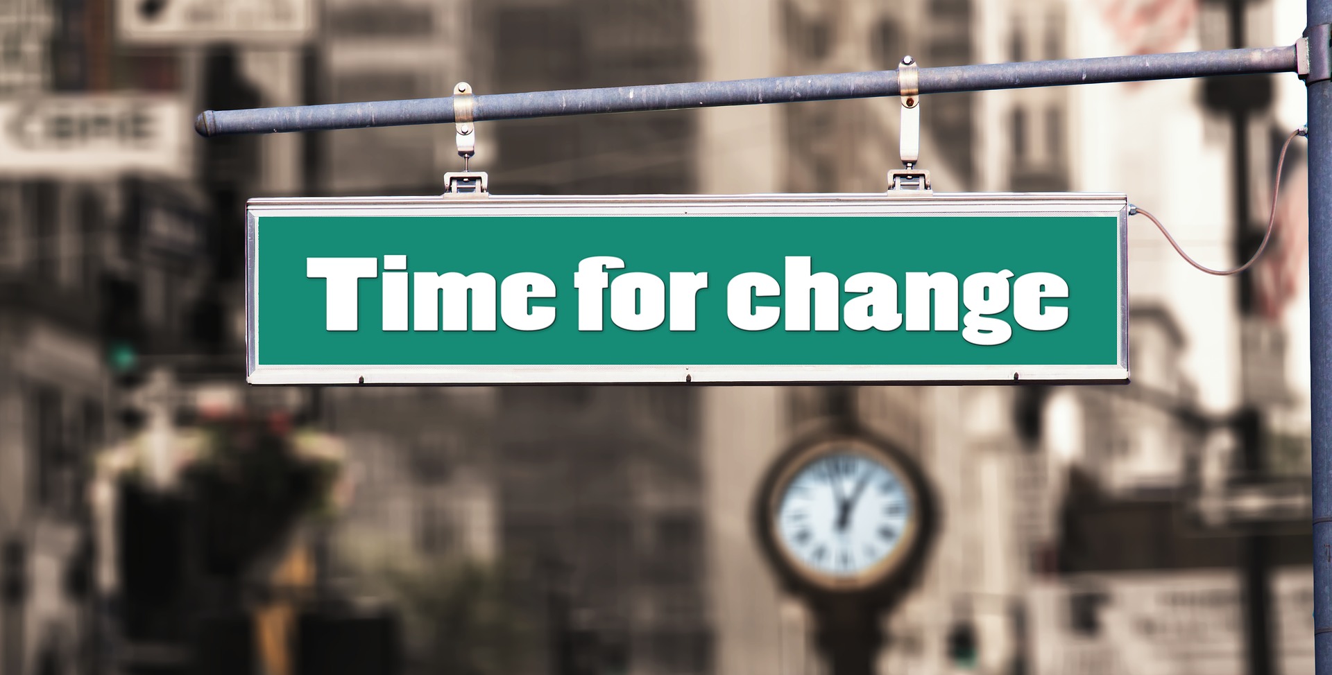 Sign: Time for change