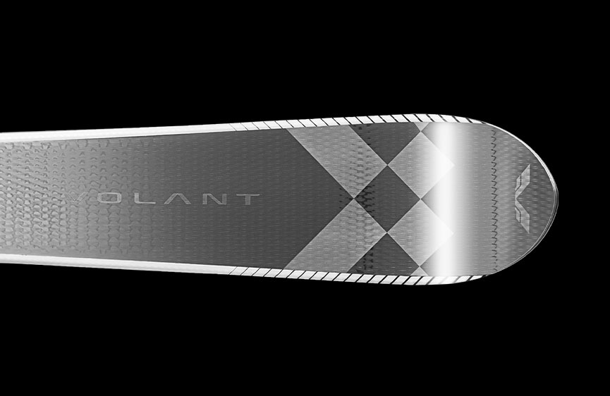 Silver alpine ski by Volant