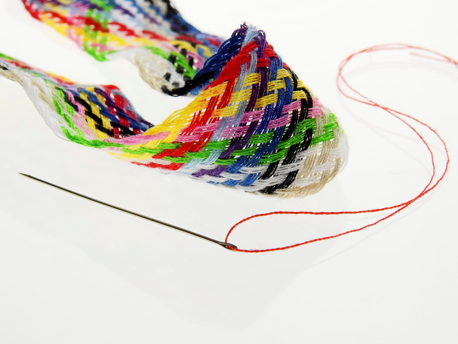 Colorful yarn, thread, sew